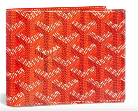 goyard victoire wallet orange|goyard victoire wallet price.